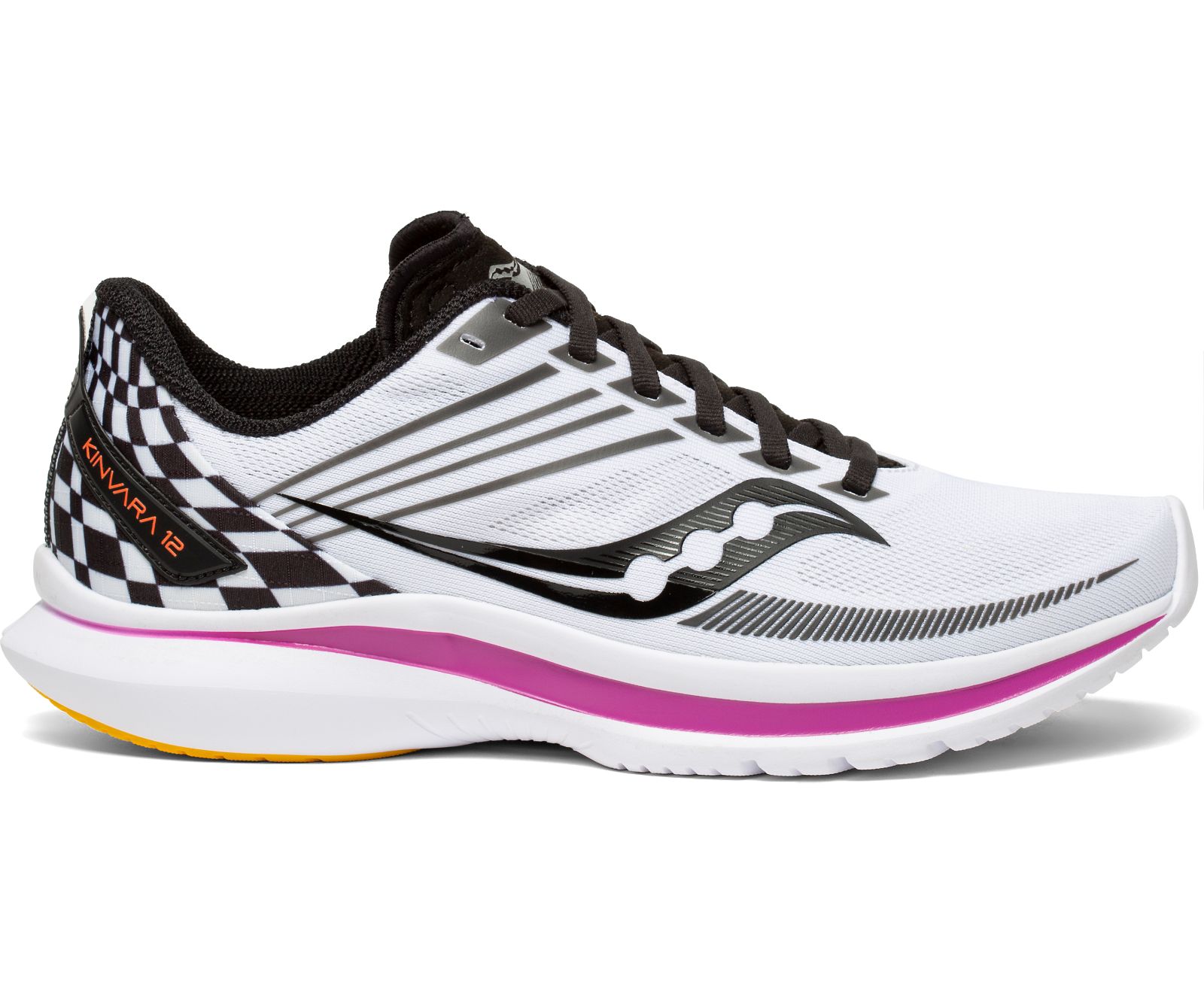 Saucony Kinvara 12 Women\'s Running Shoes White / Black | Canada 174KORI